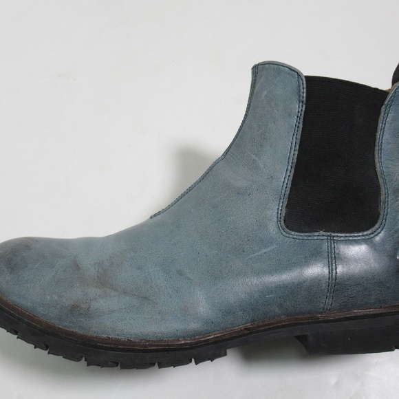 John Fluevog Men's Radio 2 Stephen Chelsea Boots Blue Size 9.5 US / 9 UK / 43 EU - Picture 7 of 12